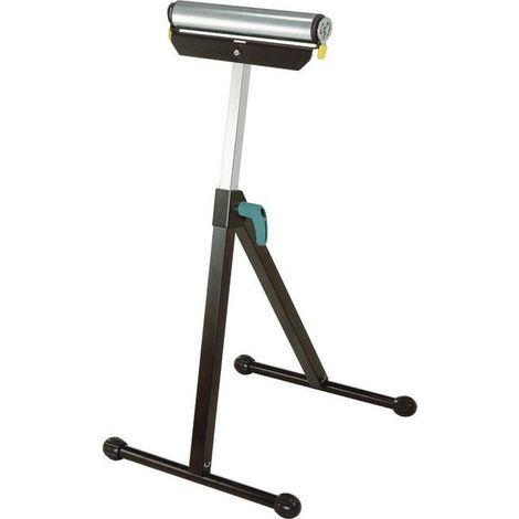 Wolfcraft cavalletto a rullo nero regolabile pieghevole 60 kg