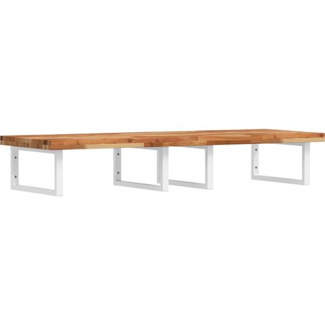 Maison Exclusive - Waschbeckenregal Wandmontage Stahl und Akazien
