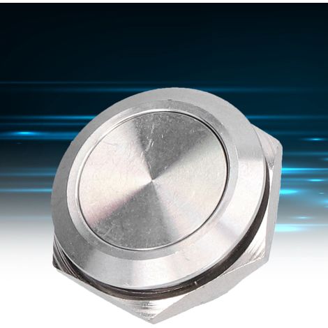 Verkauft in 5er-Packs: 12/16/19/22/25 mm ultrakurzer Metall-Touch-Schalter, selbstzurückstellend, sofortige Bedienung, ultradünn, wasserdicht, 19 mm. (1/5)