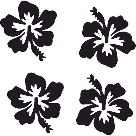Adesivo Rifrangente Fiore (Nero) (1/5)