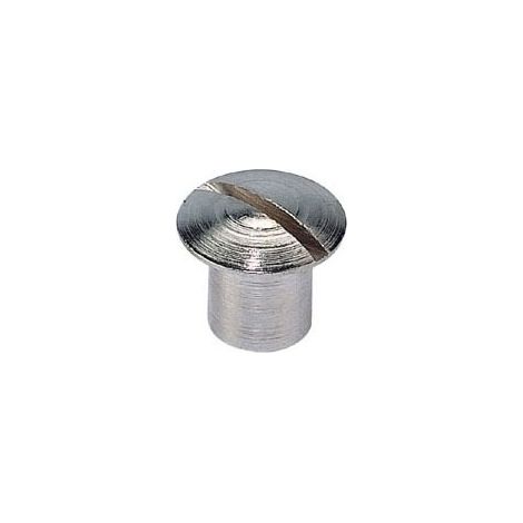 Vis d'arrêt tête fendue - Décor : Nickelé - Tête : Ø 14 mm - Hauteur : 10 mm - ITAR (1/2)
