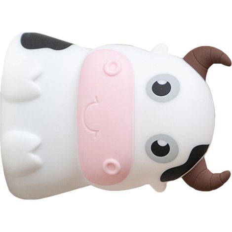 Veilleuse en Silicone Forme Vache Rechargeable pour Chambre (1/5)
