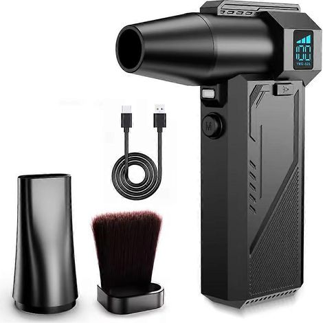130000 tr min Turbo souffleur à main haute vitesse puissant souffleur d air avec Brush 6000mAh batterie type C Charging (1/5)