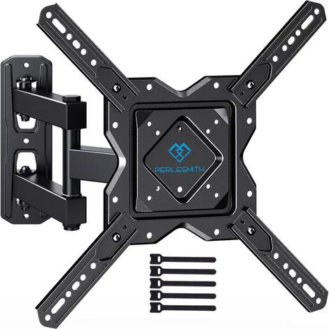 Support Mural TV pour écrans 26-60 Pouces (66-152cm),Support TV Mural Orientable et Inclinable Peut Contenir Jusqu'à Couleur:noir (1/5)