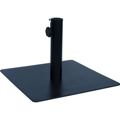 BASE PIASTRA PER OMBRELLONE CM 45X45 METALLO NERO OPACO (1/2)