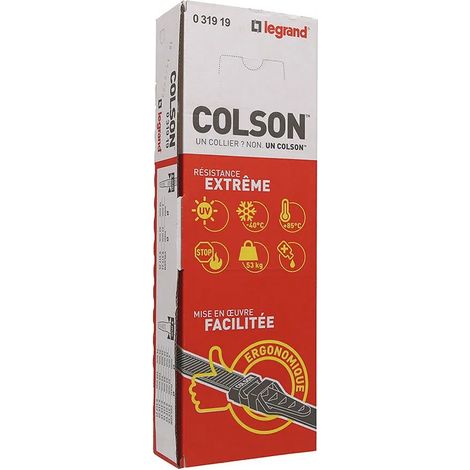 Legrand Colson Kabelbinder schwarz 9x262 mm Pack 100