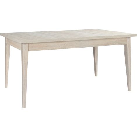 Mesa MALMO 160 cm color roble Sonoma – Para 6 personas