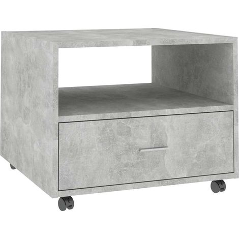 Maison Exclusive - Tavolino Salotto Grigio Cemento 55x55x40 cm Legno Multistrato (1/5)
