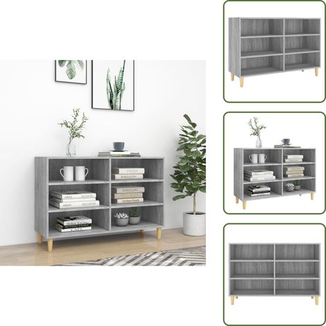 Buffet sonoma gris 103,5x35x70 cm bois d'ingénierie - Meuble De Rangement - Buffet - Bibliothèque - Armoire - Mobilier Scandinave (1/5)