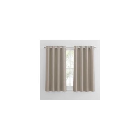 Verdunkelungsvorhänge mit Ösen, 132 x 160 cm – 2 Stück – Verdunkelt den Raum um 75–85 % – Hält im Winter warm und im Sommer kühl – Crezuo