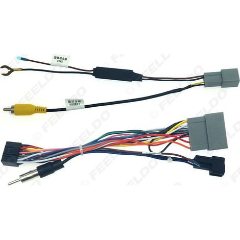 Compatible with the JAZZ conversion cable for Honda BRV/Lingpai/Jazz, the large screen Android navigation system and the 16-pin audio power cable. (1/5)