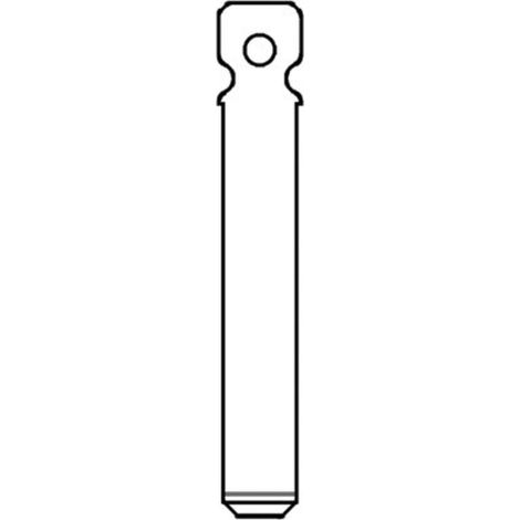 CHIAVE FLIP AUTO CITROEN VA13T SILCA - OTTONE NICHELATO - 1 pezzo