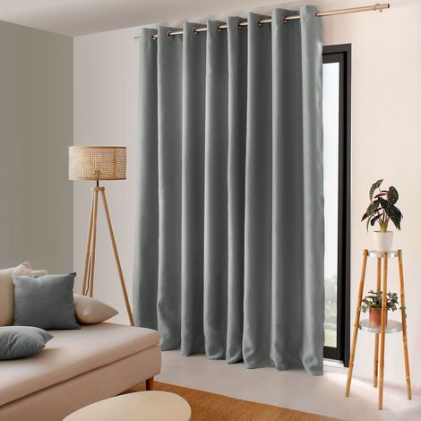 Rideau Occultant XL "Reglisse" 300x240cm Gris (1/2)