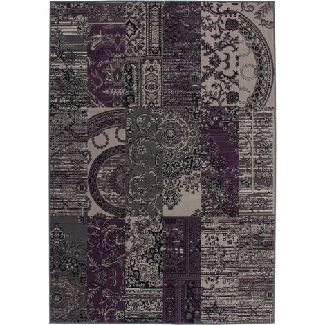 Tappeto Sona 2086 a Pelo Corto in Stile Patchwork (1/4)