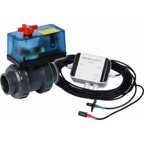 Solarsteuerung Solar Control Easy mit 2-Wege-Kugelhahn Ø 50mm