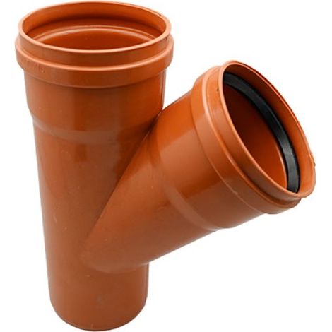 DERIVAZIONE  45° RAL 8023 Diam. 100/45°
