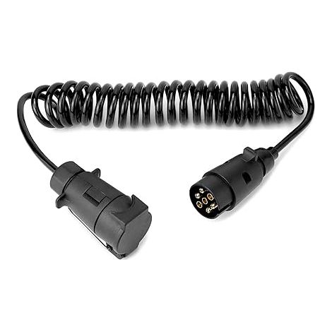 Trailer Extension Cables with 7 to 7 Pin Trailer Plug Adapter for Caravan Truck RV Tractor (1/5)