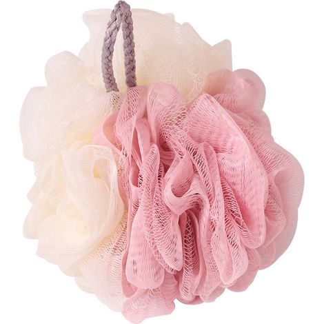 Bain Luffa Douche, Éponge Coussin Gommage Corps Exfoliant Gommage Boule, Filet Baignoire & Douche Éponge