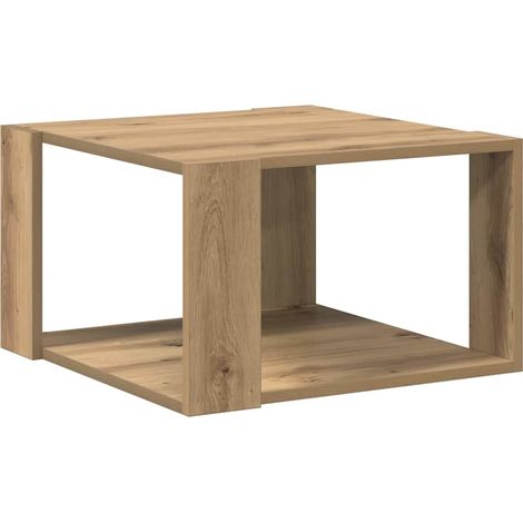 Maison Exclusive - Tavolino da salotto Rovere artigianale 51,5 x 51,5 x 30 cm