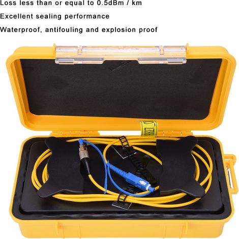 Coffret câble d'amorçage fibre optique OTDR SC UPC FC UPC suppresseur zone morte monomode 9/125 500m (1/5)
