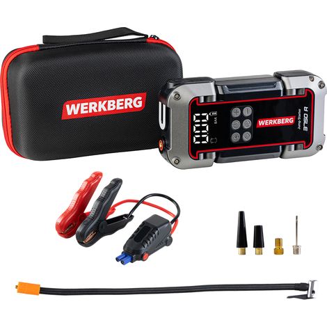 WERKBERG AL006 power bank arrancador 1800A/3750A 26000mAh N compresor