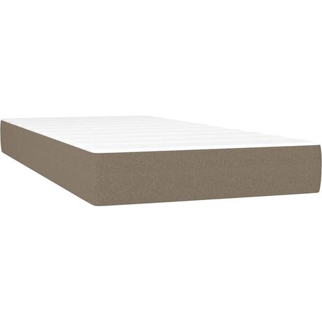 Maison Exclusive - Materasso a Molle per Bambini Rigidità Media Tortora 80x160 cm in Tessuto