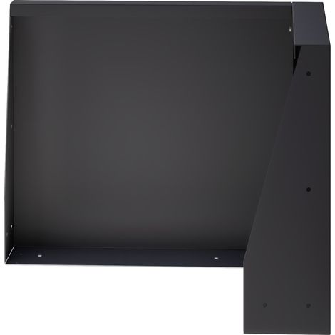 vidaXL Muro de Contención 2 uds. 50 x 50 x 50 cm Acero Negro (1/2)