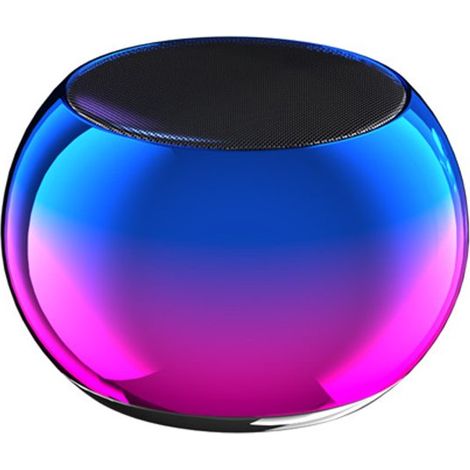 Mini altoparlante Bluetooth portatile, suono surround a 360°, diaframma per i bassi, realizzato in lega di alluminio. (1/5)