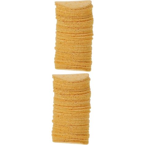 de 2 ponges de nettoyage rondes pour fers souder tampons (1/5)