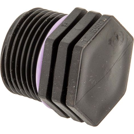 TAVLIT Stopfen 3/4 Zoll Außengewinde, Self Seal PP-Schraubverbinder, 10 bar Typ PMS