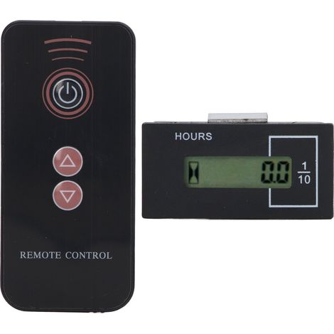 Compteur horaire pour excavatrice, affichage LCD numérique 12V‑36V 0‑99999.9H, télécommande, compatible Kato et Hyundai, 9 unités. (1/5)