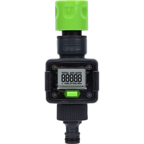 Débitmètre d'eau ultra précis suivi en temps réel compteur numérique de consommation d'eau pour arrosage et irrigation jardin (1/5)