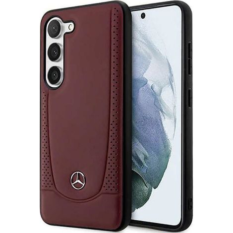 Funda Mercedes Urban Line de cuero para Samsung Galaxy S23 (roja) (1/5)