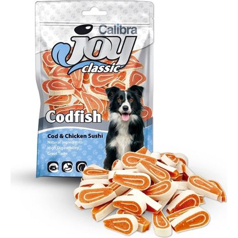Calibra Joy Dog Classic Bacalao Polllo Sushi 80gr