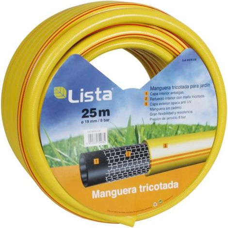 MANGUERA TRICOTADA. 19 MM X 25 M LISTA - EHLIS