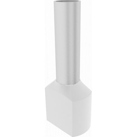 Connettore a doppio cavo isolato con manicotto terminale 2x0,5 mm² 100 pezzi