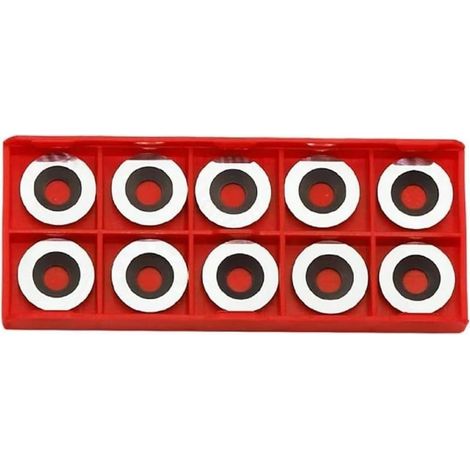 10 Pièces 16 X 3,0 Mm-30 °, Inserts de Rechange pour Tour à Bois, Finisseur de Tournage, Outil Creux, Outils de Tour et Accessoires de Remplacement (1/5)