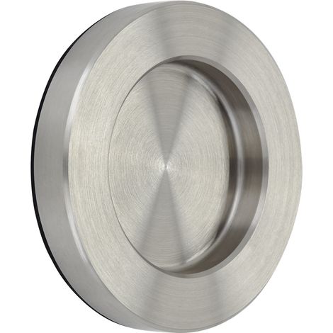 Schiebetürgriff NALA Griff-Ø: 70 mm selbstklebend Möbelgriff Edelstahl Muschelgriff für Glas-Türen & Zimmertüren Griffmuschel zum Aufkleben Glastürgriff von SOTECH
