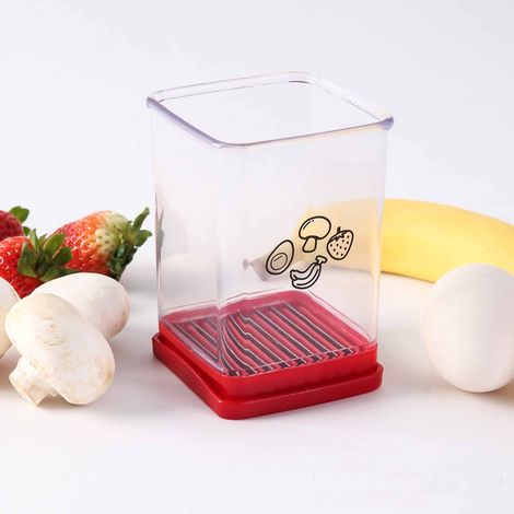 Trancheuse multifonctionnelle Speed Slicer pour fruits et légumes avec plateau poussoir (1/5)