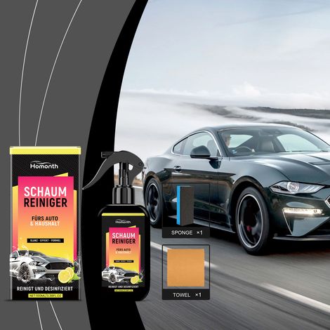 Autoreinigungsspray entfernt Staub und Schmutz von Fahrzeugoberflächen, Reinigung, Pflege und Wartung – 100 ml + 1 Tuch + 1 Schwamm -- DTEKGAZ (1/5)