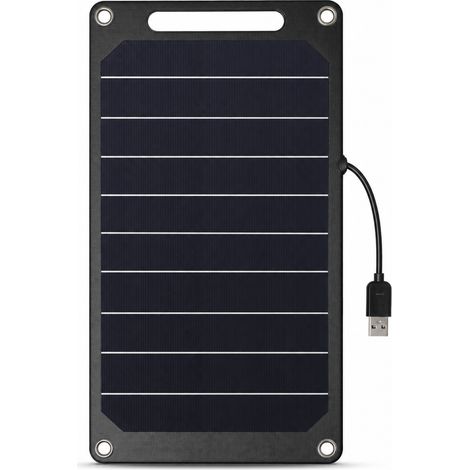 Pannello solare monocristallino 10 W pieghevole USB portatile (1/5)
