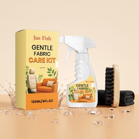 Textilreiniger für Sofas, Stoffe und alle Arten von Textilien wasserlose Reinigung, Fleckenentfernung – Textilpflegespray 120 ml, Handtuch, Bürste -- DTEKGAZ (1/5)