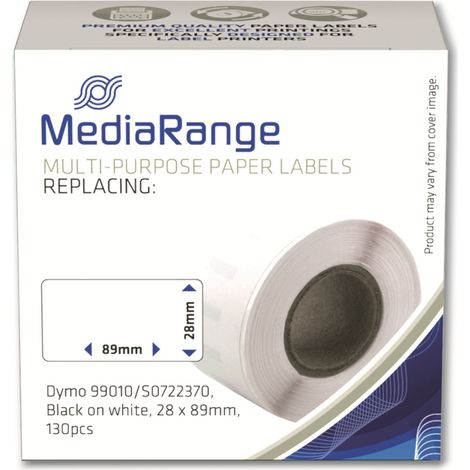 Étiquettes en papier MEDIARANGE MRDY99010 remplace Dymo 99010/S0722370