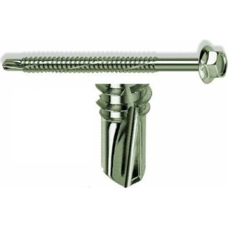 Mustad 20 vis autoperceuses Kovervit tA te hexagonale 6x38 mm collier