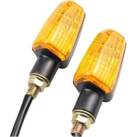 paio di indicatori di direzione universali a LED gialli, indicatori di direzione per moto, indicatori di direzione ambra, accessori per moto