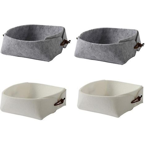 Boîte de rangement en feutre (4 pièces) (1/3)
