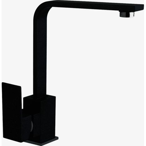 Robinet de cuisine NOOK avec bec carré noir (1/5)