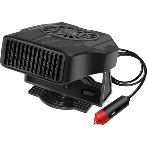 2-in-1 Tragbarer Auto-Entfroster für Pkw, Transporter und mehr – 12 V 120 W Tragbarer Auto-Entfroster-Lüfter – Auto-Entfeuchter – Crezuo