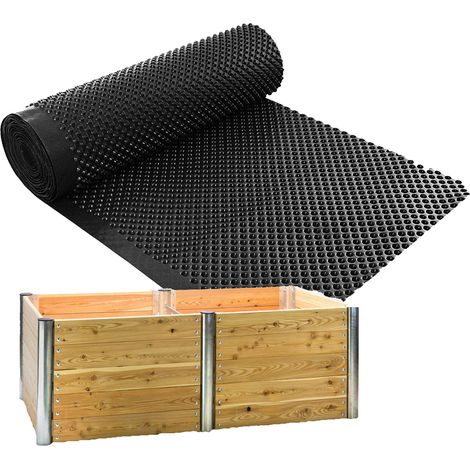Hochbeet Schutzfolie Noppenbahn Hochbeetfolie Noppenfolie 1m x 20m für Hochbeete