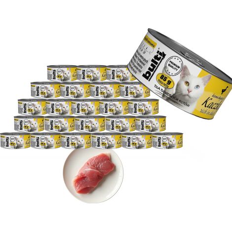 BULTI pâtée pour chat Canard, boîte de 24 x 85 g (1/2)